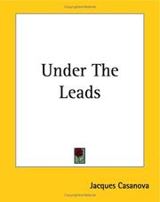 Cover of: Under The Leads by Giacomo Casanova