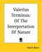 Cover of: Valerius Terminus