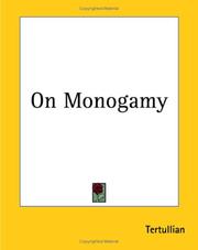 Cover of: On Monogamy