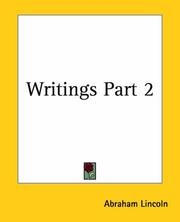 Cover of: Writings Part 2
