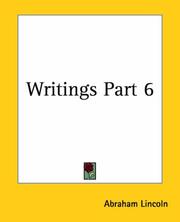 Cover of: Writings Part 6