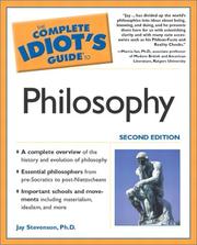 Cover of: The complete idiot's guide to philosophy by Jay Stevenson, Jay Stevenson