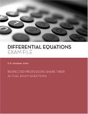 Cover of: Differential Equations
