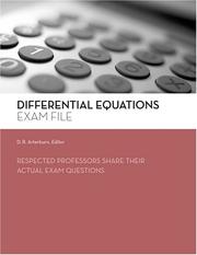 Cover of: Differential Equations Exam File