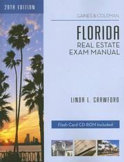 Cover of: Florida Real Estate Exam Manual by Linda Crawford