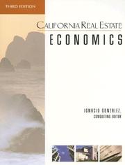 Cover of: California Real Estate Economics