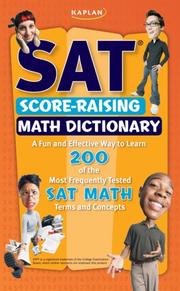 Cover of: Kaplan SAT Score-Raising Math Dictionary by Jeanine Le Ny