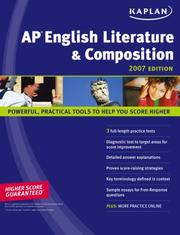 Cover of: Kaplan AP English Literature and Composition, 2007 Edition