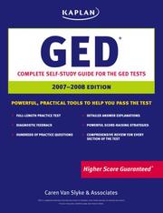 Cover of: Kaplan GED 2007-2008 Edition