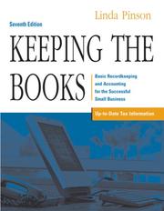 Cover of: Keeping the Books by Linda Pinson