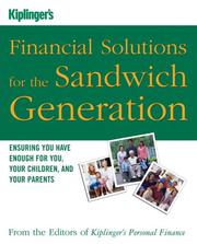Cover of: Kiplinger's Financial Solutions for the Sandwich Generation by Kiplinger's Personal Finance Magazine Editors
