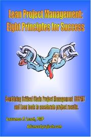 Cover of: Lean Project Management:  Eight Principles For Success