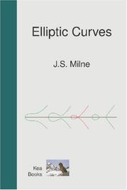 Cover of: Elliptic Curves