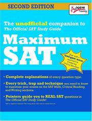 Cover of: Maximum SAT by Peter Edwards (undifferentiated)