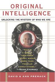 Cover of: Original Intelligence by David Premack, Ann Premack, David Premack