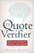 Cover of: The quote verifier