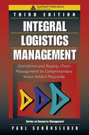 Cover of: Integral Logistics Management by Paul Schönsleben