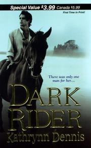 Cover of: Dark Rider (Zebra Debut) by Kathrynn Dennis