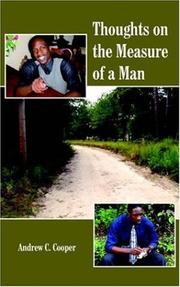 Cover of: Thoughts on the Measure of a Man