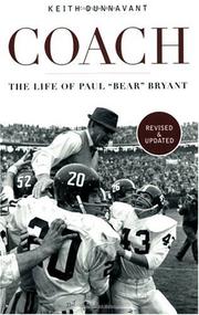 Cover of: Coach by Keith Dunnavant