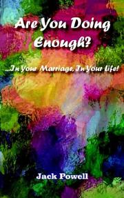 Cover of: Are You Doing Enough?