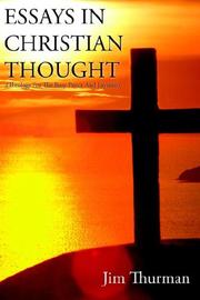 Cover of: ESSAYS IN CHRISTIAN THOUGHT