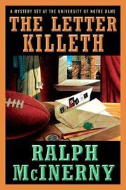 Cover of: The Letter Killeth (Roger and Philip Knight Mysteries Set at the Univ. of Notre Dame)