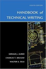 The Handbook of Technical Writing, Eighth Edition (Handbook of Technical Writing Practices) cover