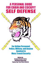 Cover of: A Personal Guide for Cabin  and  Cockpit Self Defense