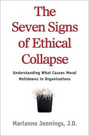 Cover of: The Seven Signs of Ethical Collapse by Marianne M. Jennings