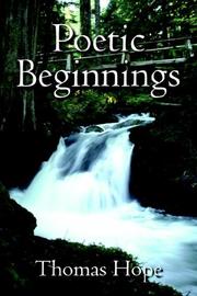 Cover of: Poetic Beginnings