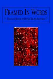 Cover of: Framed In Words | Norman, L. Wendth