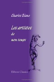 Cover of: Les artistes de mon temps