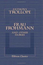 Cover of: Frau Frohmann, and Other Stories | Anthony Trollope