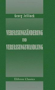 Cover of: Verfassungsänderung und Verfassungswandlung