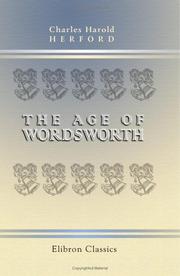 Cover of: The Age of Wordsworth | C. H. Herford