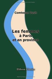 Cover of: Les femmes à Paris et en province
