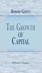 Cover of: The Growth of Capital