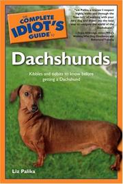 Cover of: The Complete Idiot's Guide to Dachshunds