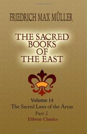 Cover of: The Sacred Books of the East by F. Max Müller