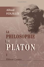 Cover of: La philosophie de Platon by Alfred Fouillée