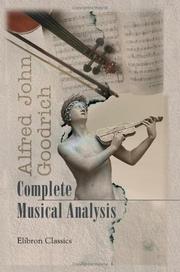 Cover of: Complete Musical Analysis