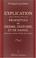 Cover of: Explication des principales prophéties de Jérémie, d\'Ezéchiel, et de Daniel, disposées selon l\'ordre des tems