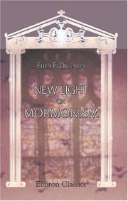 Cover of: New Light on Mormonism