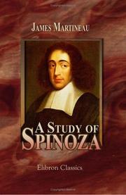 Cover of: A Study of Spinoza by James Martineau