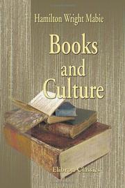 Cover of: Books and Culture by Hamilton Wright Mabie