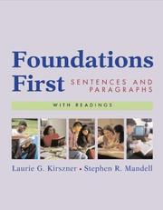 Cover of: Foundations first by Laurie G. Kirszner