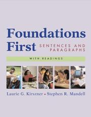 Cover of: Foundations First with Readings by Laurie G. Kirszner, Stephen R. Mandell