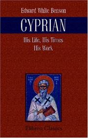 Cover of: Cyprian by Edward White Benson