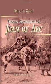 Cover of: Personal Recollections of Joan of Arc by Mark Twain, Mark Twain